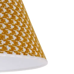 Lampenkap Sofia 21 cm, haasjesmotief geel