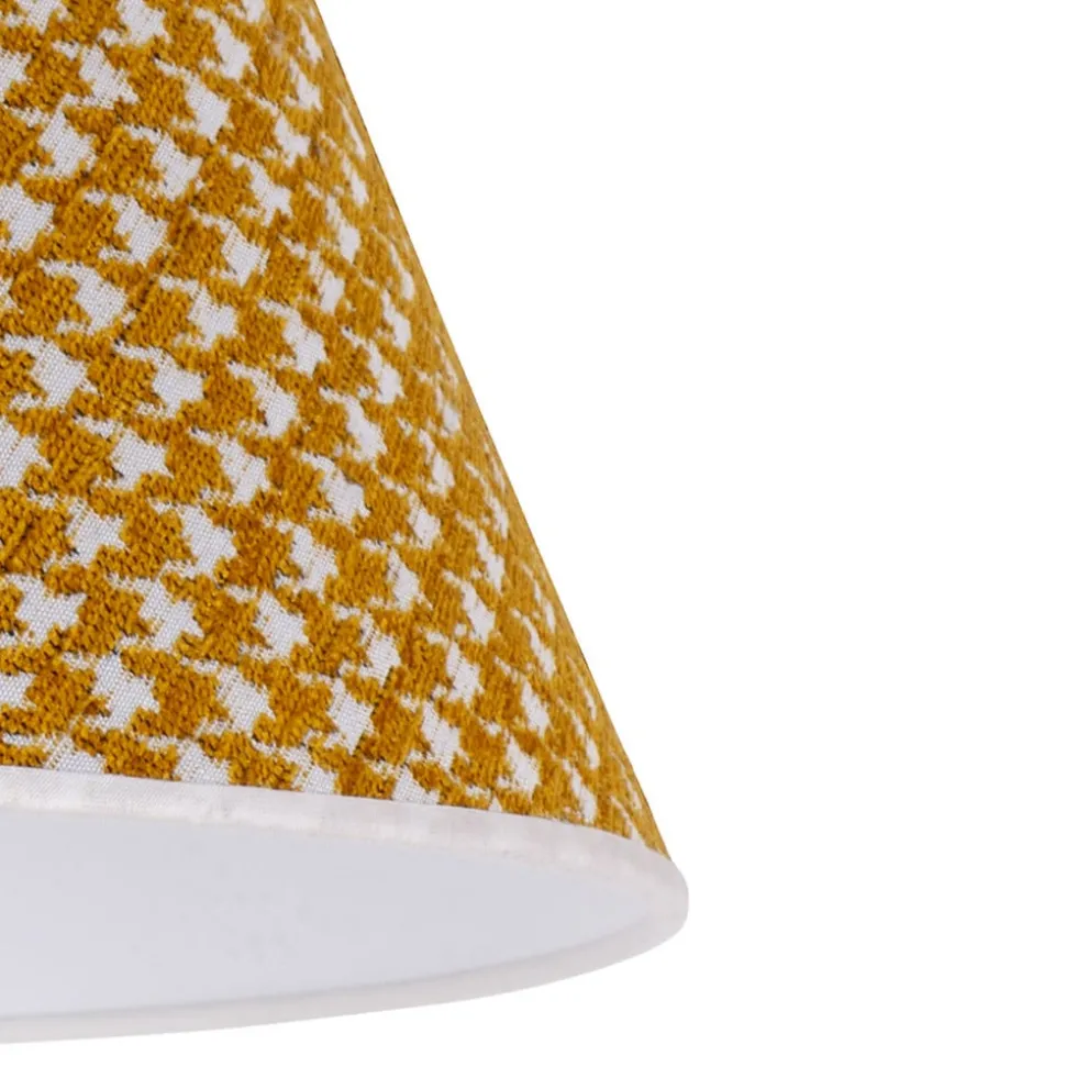 Lampenkap Sofia 21 cm, haasjesmotief geel