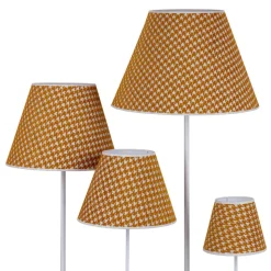 Lampenkap Sofia 31 cm, haasjesmotief geel