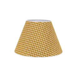 Lampenkap Sofia 26 cm, haasjespatroon geel