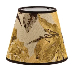 Lampenkap Sofia hoogte 15,5 cm, bloemenpatroon geel