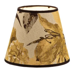Lampenkap Sofia hoogte 15,5 cm, bloemenpatroon geel