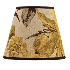 Lampenkap Sofia hoogte 15,5 cm, bloemenpatroon geel