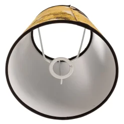 Lampenkap Sofia hoogte 15,5 cm, bloemenpatroon geel