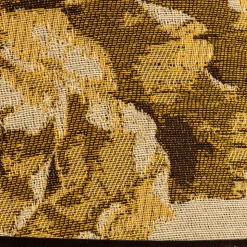 Lampenkap Sofia hoogte 26 cm, bloemenpatroon geel