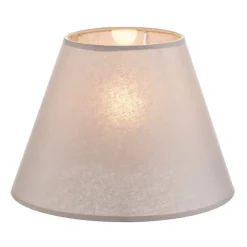 Lampenkap Sofia hoogte 21 cm, grijs/wit