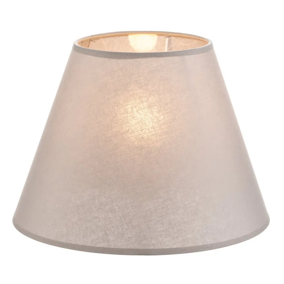 Lampenkap Sofia hoogte 21 cm, grijs/wit