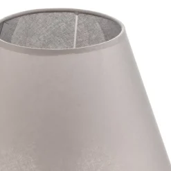 Lampenkap Sofia hoogte 21 cm, grijs/wit