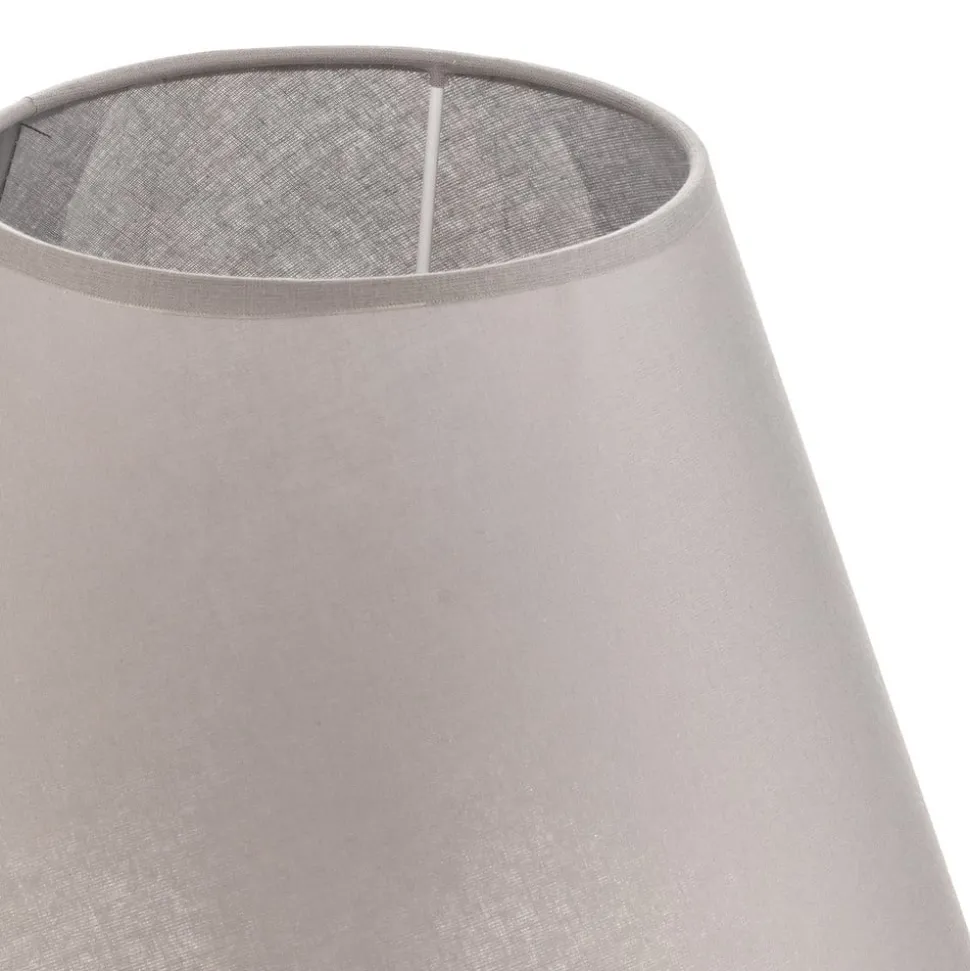 Lampenkap Sofia hoogte 21 cm, grijs/wit