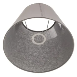 Lampenkap Sofia hoogte 21 cm, grijs/wit