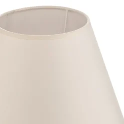 Lampenkap Sofia hoogte 21 cm, ecru/wit