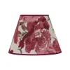 Lampenkap Sofia hoogte 21 cm, bloemenpatroon rood