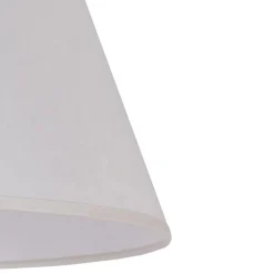 Lampenkap Sofia hoogte 26 cm, ecru/wit