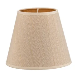 Lampenkap Sofia hoogte 15,5 cm wit/goud gestreept