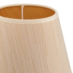 Lampenkap Sofia hoogte 15,5 cm wit/goud gestreept