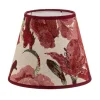 Lampenkap Sofia hoogte 15,5 cm, bloemenpatroon rood
