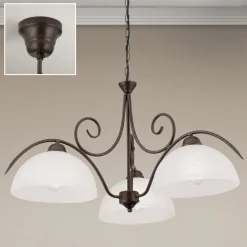 3-lamps hanglamp Marco met albast glas