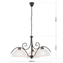 3-lamps hanglamp Marco met albast glas