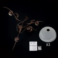 3-lamps hanglamp Marco met albast glas