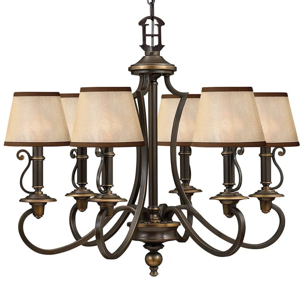 6-lamps kroonluchter Plymouth