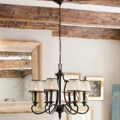 6-lamps kroonluchter Plymouth