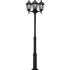 3-lamps lantaarnpaal 2099, zwart