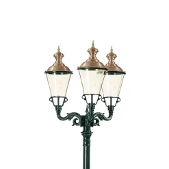 3-lamps lantaarnpaal Parijs, zwart