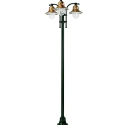 3-lamps lantaarnpaal Toscane, groen