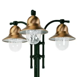 3-lamps lantaarnpaal Toscane, groen