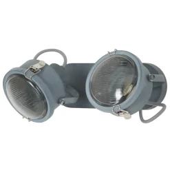 2-lamps Satellite wandlamp in grijs