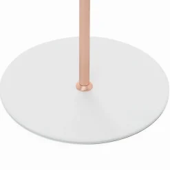 2-lamps vloerlamp Haldar in wit/koper