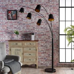 5-lamps vloerlamp Tinne