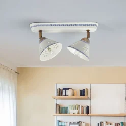 2-lamps wandlamp NONNA in wit keramiek