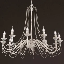 Landelijk rustieke kroonluchter Antonina 12