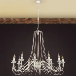 Landelijk rustieke kroonluchter Antonina 12