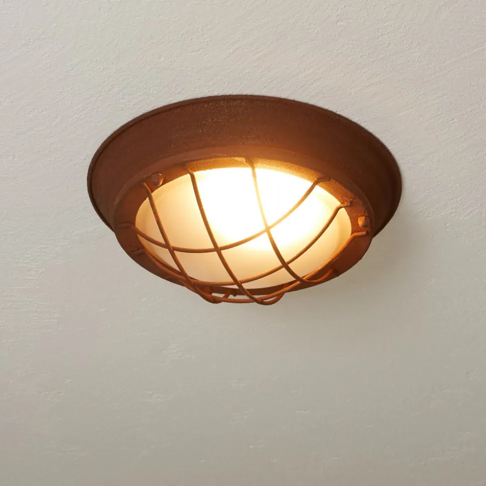 Landelijk-rustieke plafondlamp Typhoon