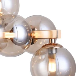 Langwerpige hanglamp Dallas, goudkleurig