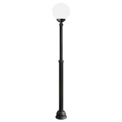 Lantaarnpaal 1143, 1-lamp, zwart/wit