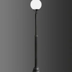 Lantaarnpaal 1143, 1-lamp, zwart/wit