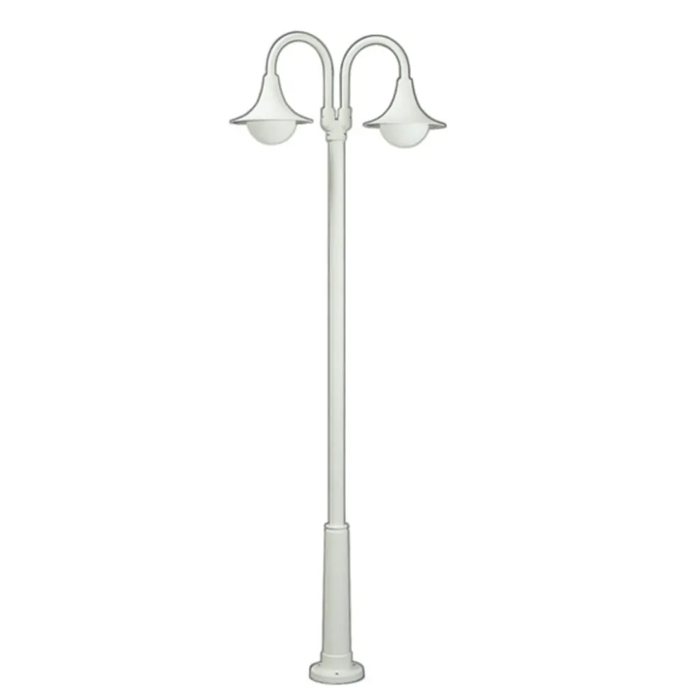 Lantaarnpaal 171, 2-lamps, wit