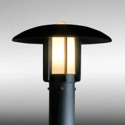 Lantaarnpaal Heimdal, hoogte 200 cm, zwart