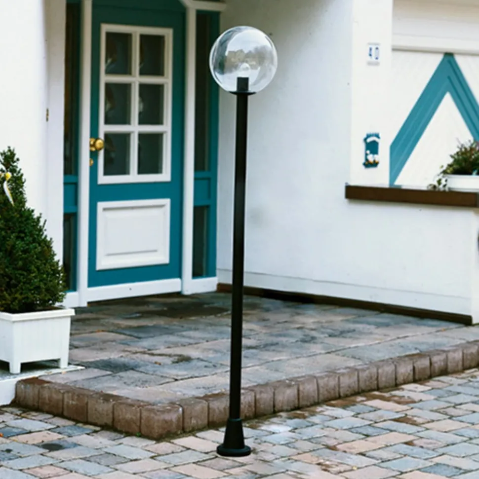 Lantaarnpaal KRISTALLKUGEL zwart