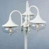 Lantaarnpaal Libra 3-lamps wit