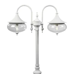 Lantaarnpaal Libra 2-lamps wit