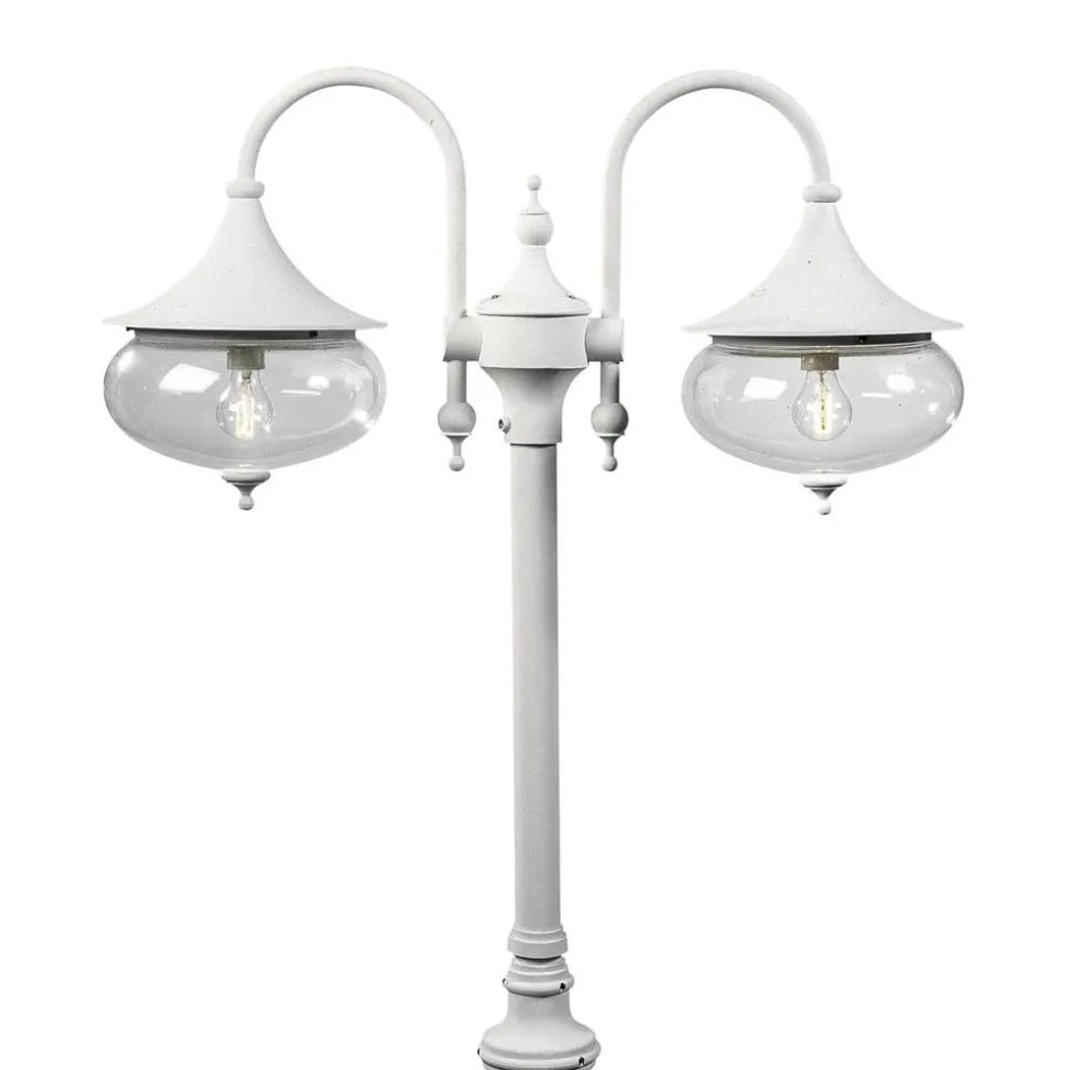 Lantaarnpaal Libra 2-lamps wit