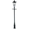 Lantaarnpaal Wilmslow zwart 1-lamp hoogte 330 cm