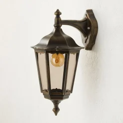 Lantaarnvormige buitenwandlamp Fabio, hangend