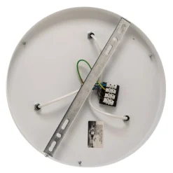 Leano beige ronde plafondlamp van rotan