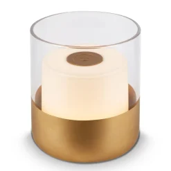 LED accu-tafellamp 7483 IP44 dimmer, goud