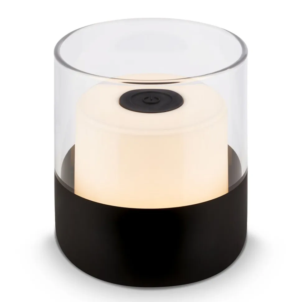 LED accu-tafellamp 7483 IP44 dimmer, zwart